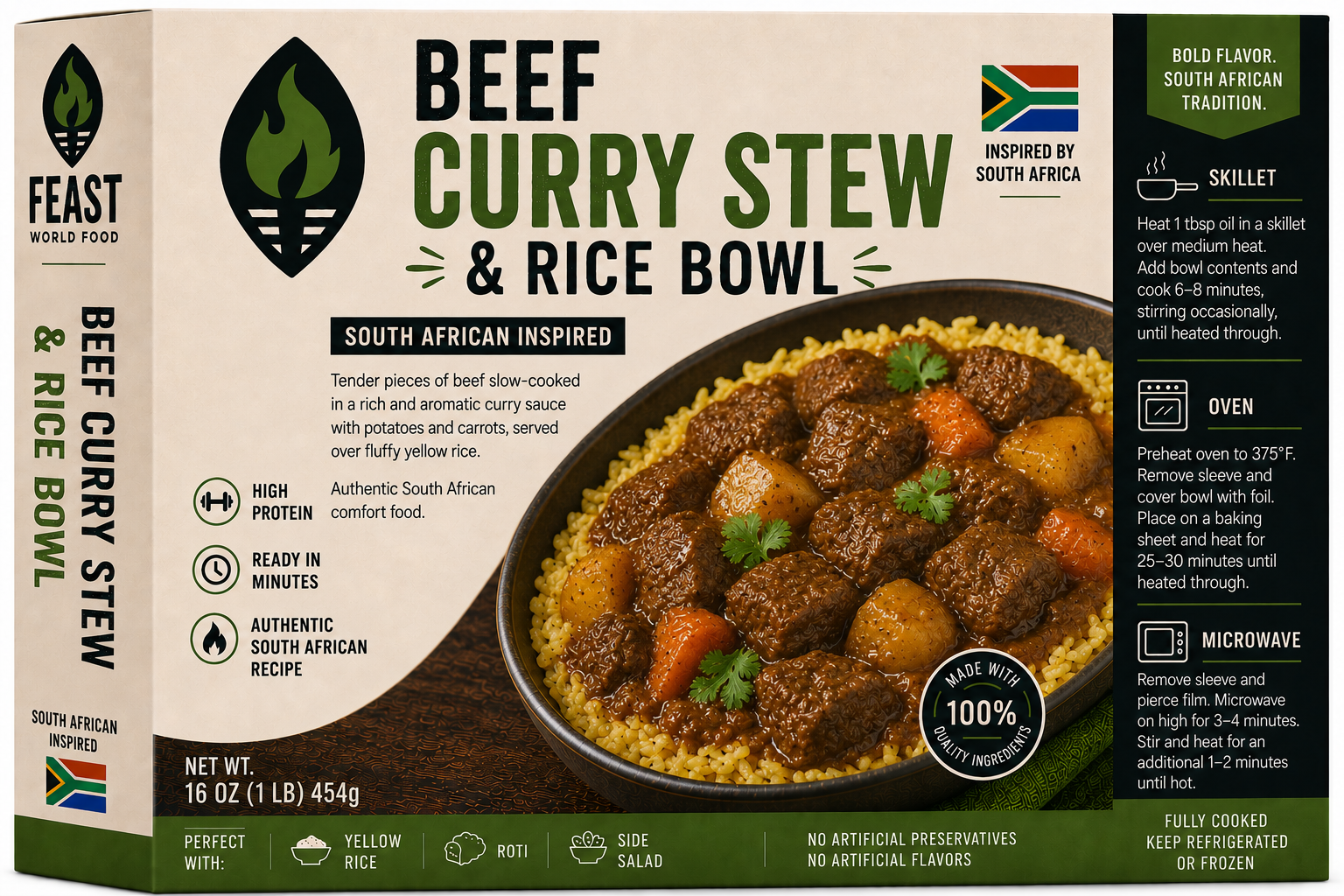 Beef Curry Stew & Rice Bowl