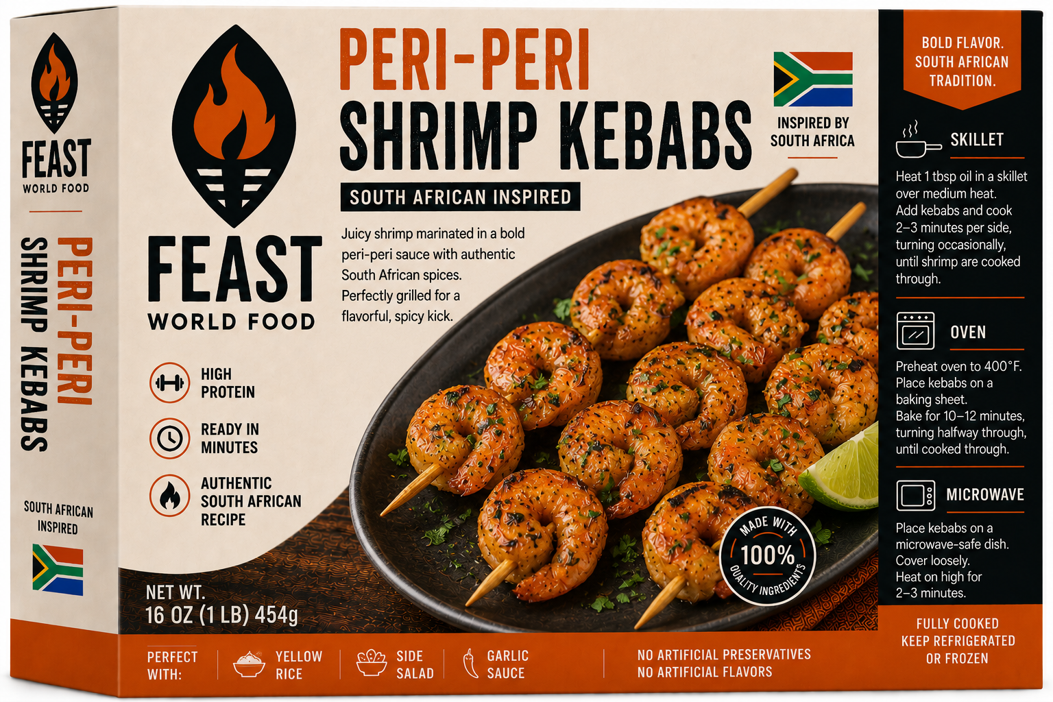 Peri-Peri Shrimp Kebabs